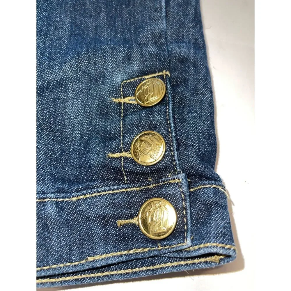 Vintage Ruff Ryders DMX Sz 7/8 Jean Shorts 90s Y2K Rap Hip Hop Streetwear‎ Denim